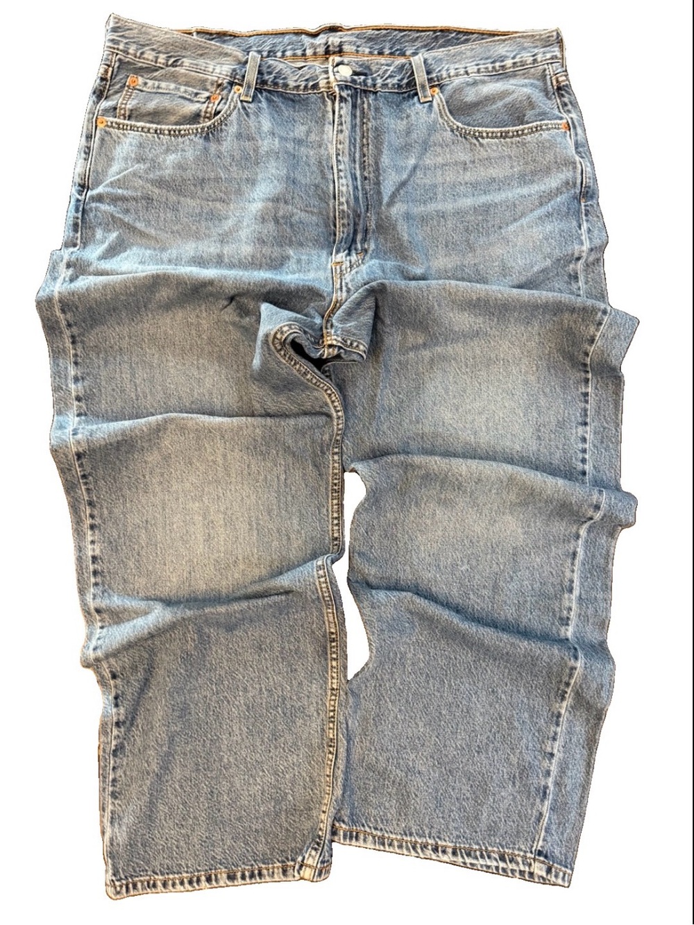 Levi’s 565 Loose Straight Jeans Men 40x32 Light Wash Baggy Denim A7221-0031